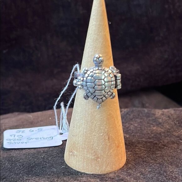 Jewelry - New 925 Sterling Silver Turtle Poison Ring